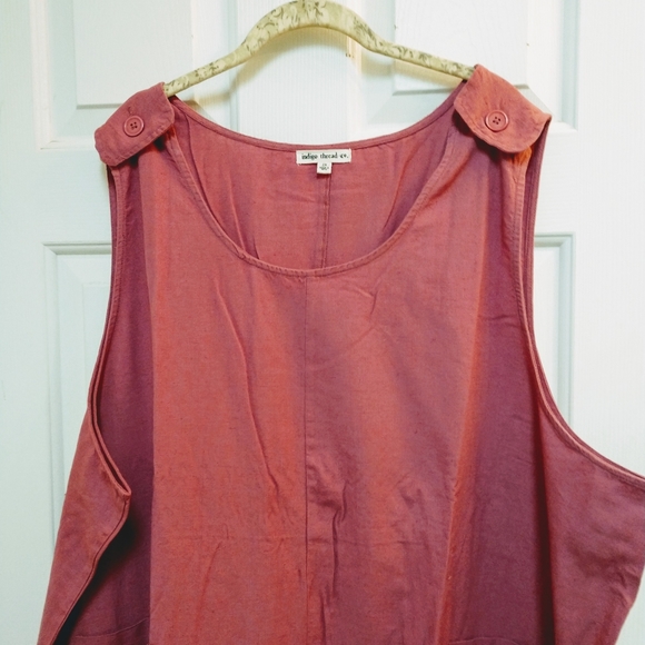 NWT Indigo Thread Co 100% Linen Jumpsuit - Picture 4 of 8